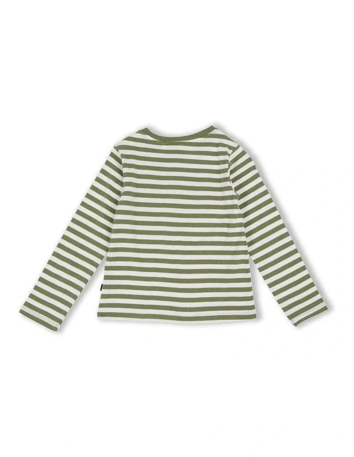 Animal Crackers Binding L/S Tee Khaki - TheSquarePeg