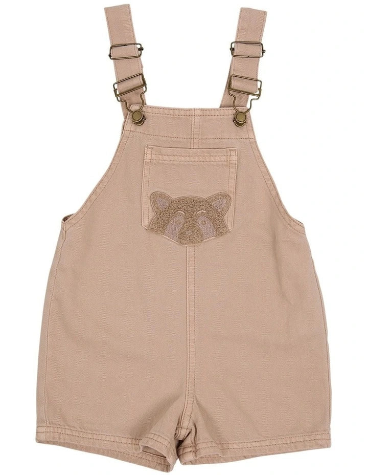 Animal Crackers Upside Overalls Tan - TheSquarePeg