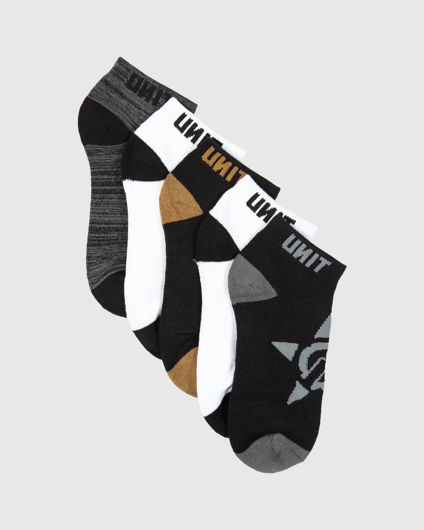 UNIT Mens Socks - Bamboo 5pk Lo-Lux - Vital