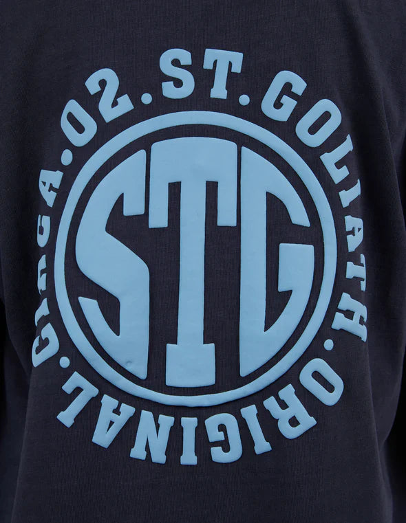 St. Goliath STG Tee Navy - TheSquarePeg