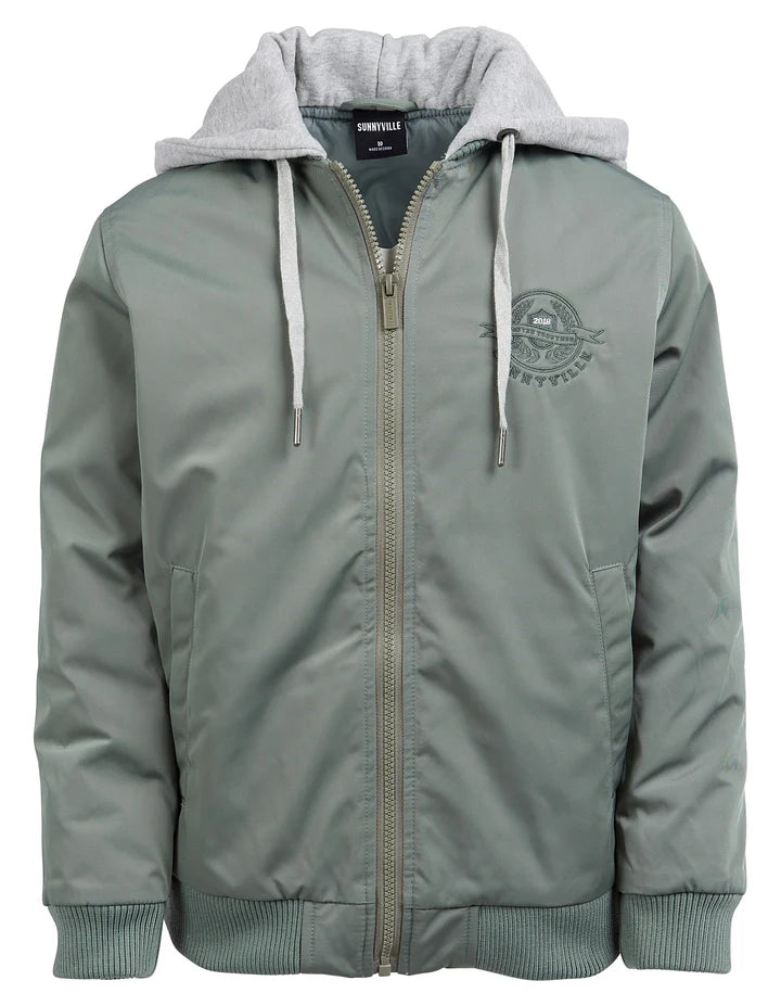 SunnyVille Hayes Bomber Jacket Green Boys 8