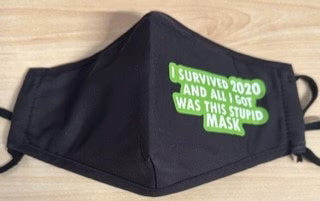AB I survived 2020 Mask