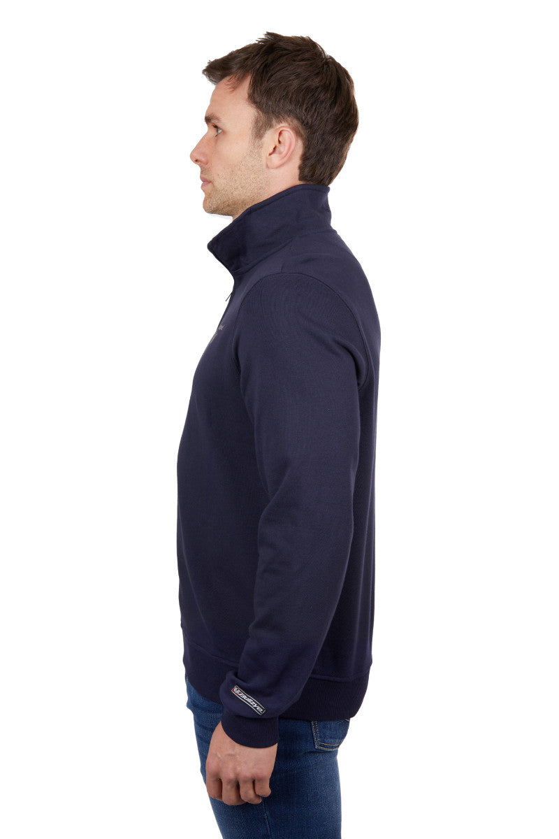 Bullzye Mens Aiden 1/4 Zip Pullover Navy Sml