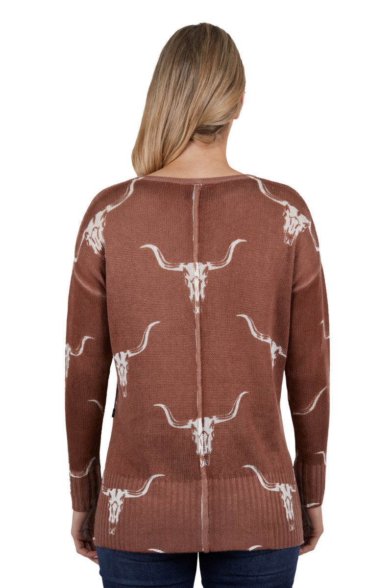 Pure Western Womens Veola Knitted Pullover L 10