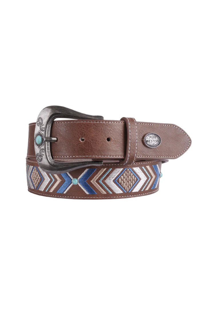 Pure Western Leighton Belt Tan