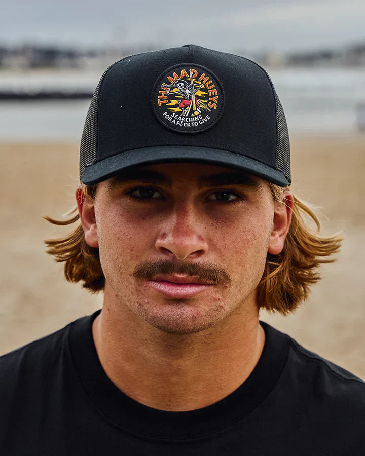 TMH SEARCHING FOR SOME FKS | TWILL TRUCKER - BLACK - TheSquarePeg
