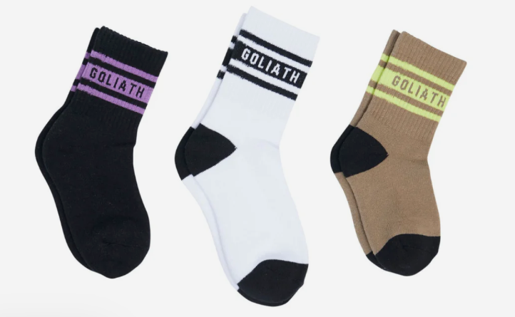 ST GOLIATH- DUKE SOCKS - 3 PK - SIZE 5-8 - 3-5 Years - TheSquarePeg