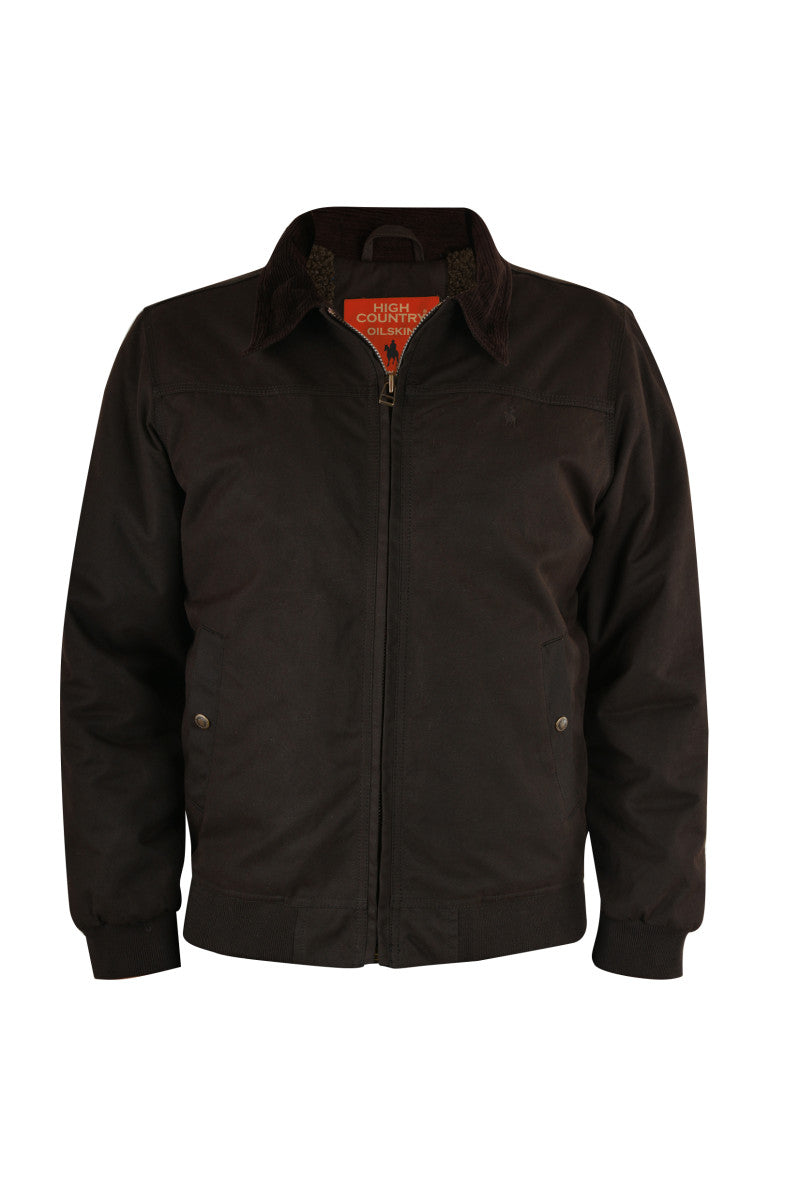 Thomas Cook Mens Oilskin Bomber Jacket - Size XL