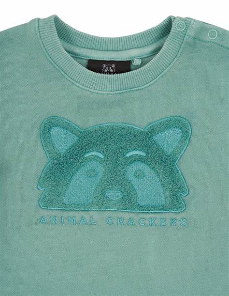 Animal Crackers Raffael Crew Mint Baby