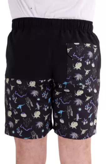 Mens Benny Boardshort Black Multi
