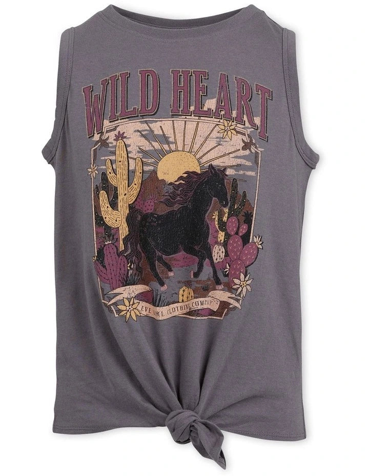 Eve Girl Wild Heart Tie Tank