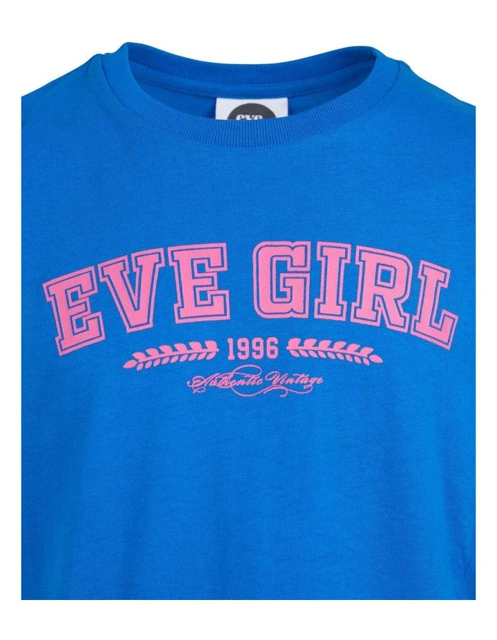 Eve Girl Academy Tee Dress Blue Girls - TheSquarePeg