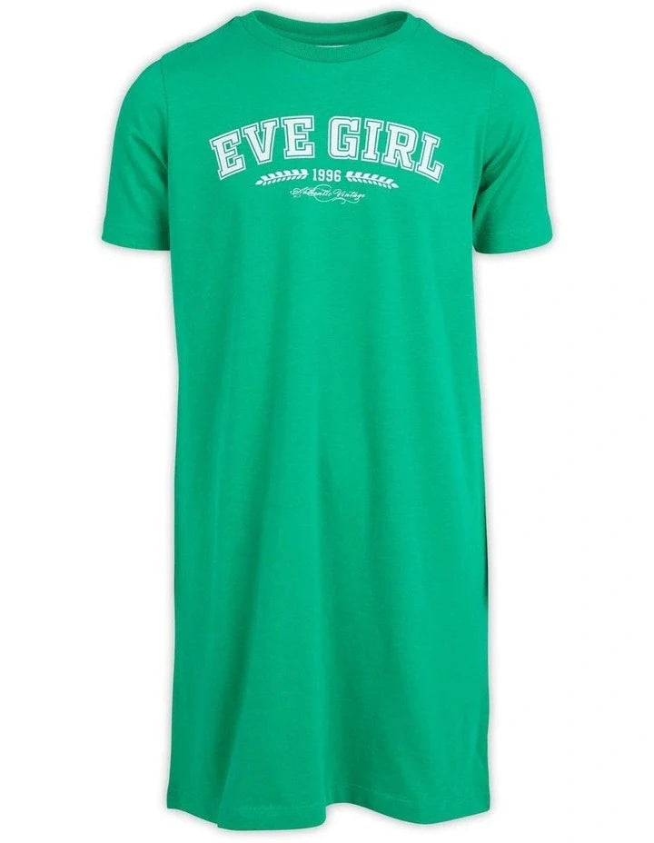 Eve Girl Academy Tee Dress Green