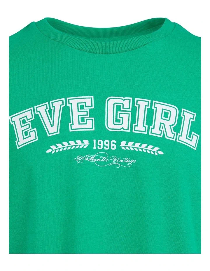 Eve Girl Academy Tee Dress Green