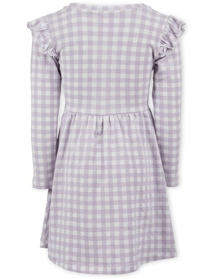 Eve Girl Checkers Dress Purple Girls 3