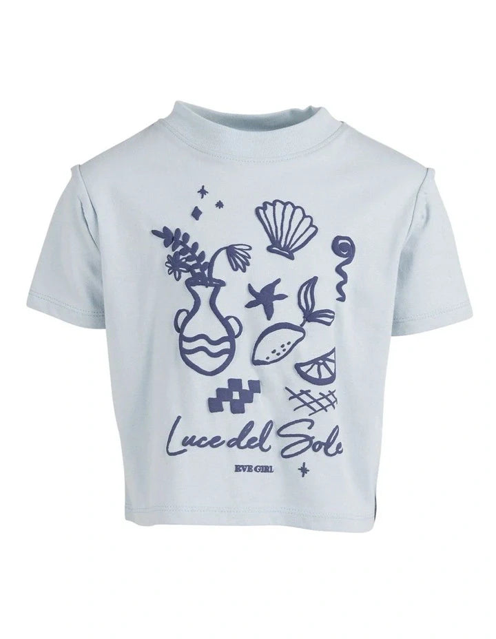 Eve Girl Luce Del Sole Tee Blue