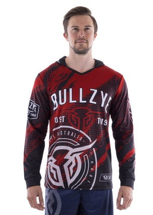 Bullzye Mens Interval L/S Hooded Tee - TheSquarePeg