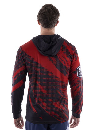Bullzye Mens Interval L/S Hooded Tee - TheSquarePeg