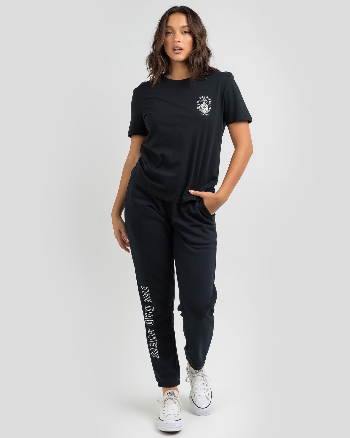 The Mad Hueys - TROUBLE IN PARADISE- WOMENS SS TEE - Size L - TheSquarePeg