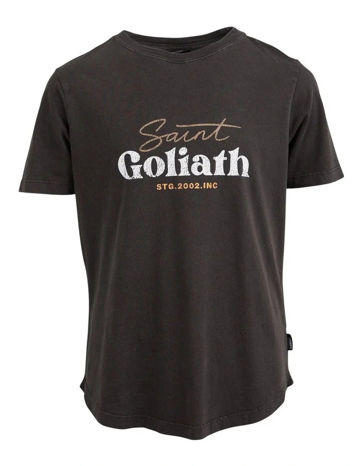 St. Goliath Solar Tee Washed Black - TheSquarePeg