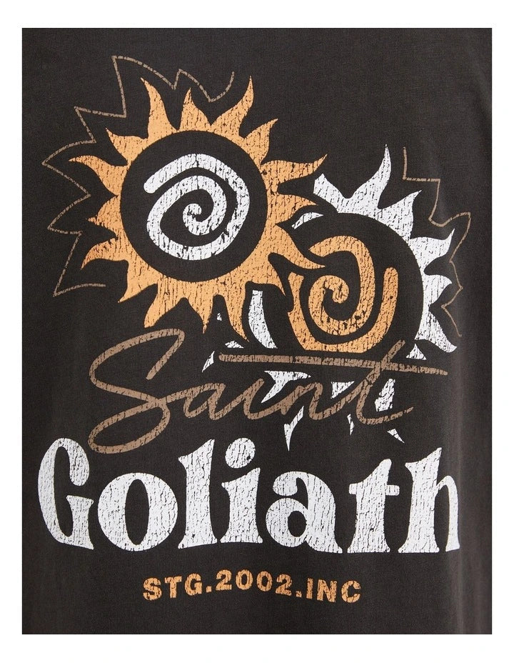 St. Goliath Solar Tee Washed Black - TheSquarePeg