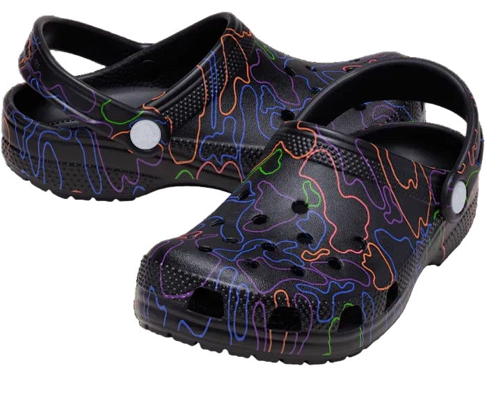Crocs Kids Classic Clog Hi Vis Camo - TheSquarePeg