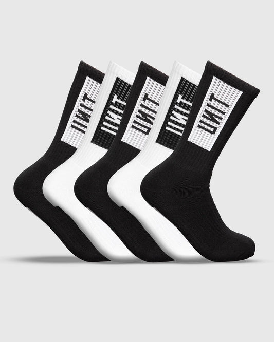 Unit Youth Socks - Bamboo 5 Pack Hi Lux Fixed