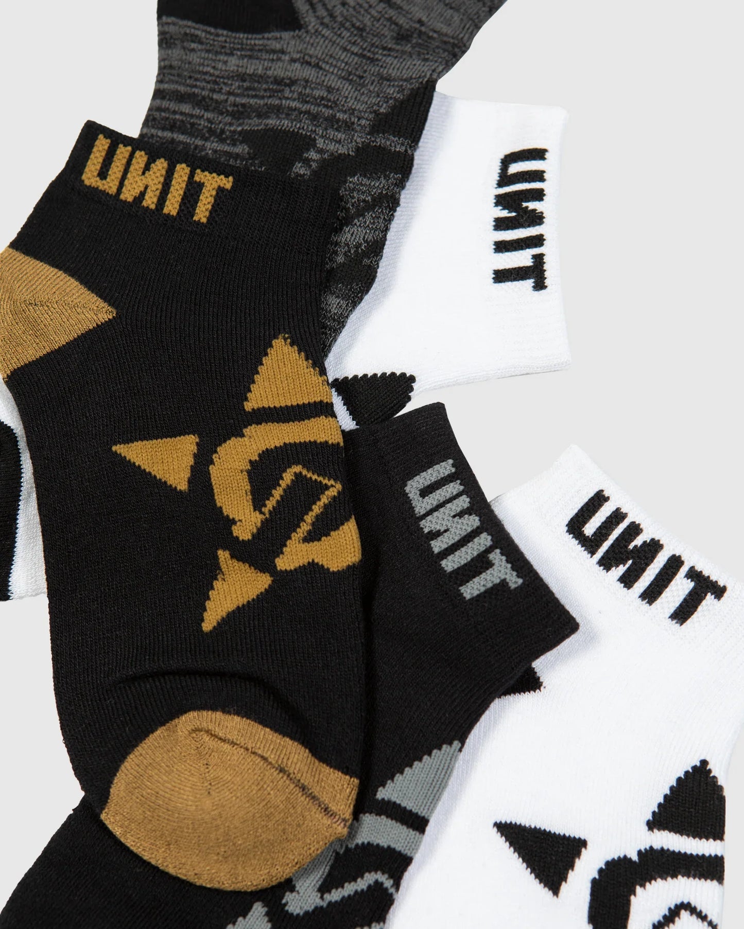 UNIT Mens Socks - Bamboo 5pk Lo-Lux - Vital