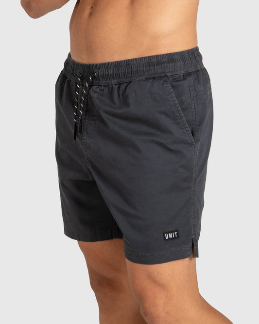 UNIT Mens Shorts - Stone Black Sml