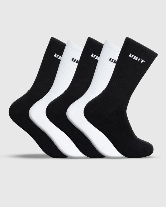 UNIT Mens Socks - Bamboo 5pk - Storm