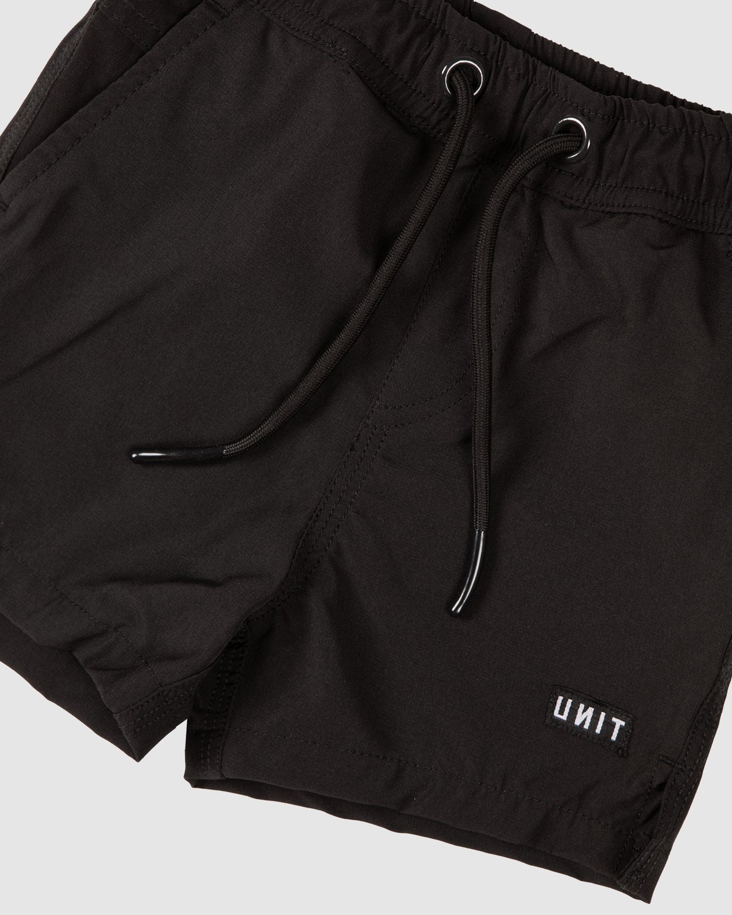 Unit Kids Shorts - Block Black - TheSquarePeg