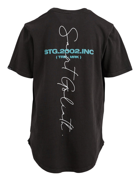 St. Goliath High Rise Tee Washed Black - TheSquarePeg