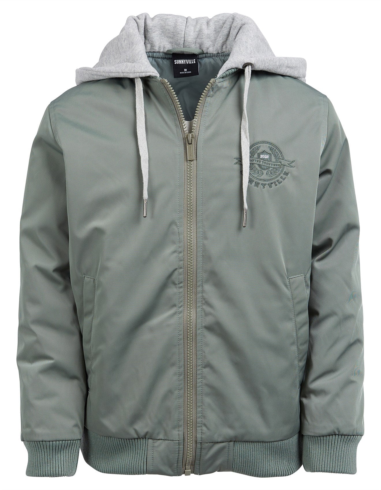 SunnyVille Hayes Bomber Jacket Green Boys - TheSquarePeg
