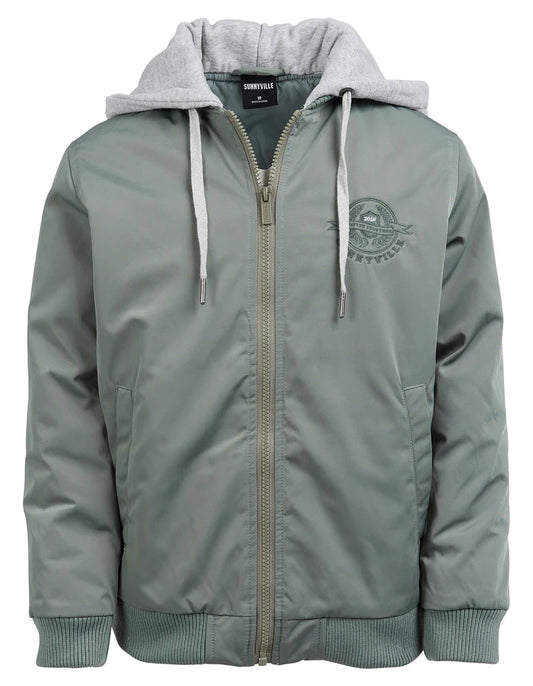 SunnyVille Hayes Bomber Jacket Green Boys 8