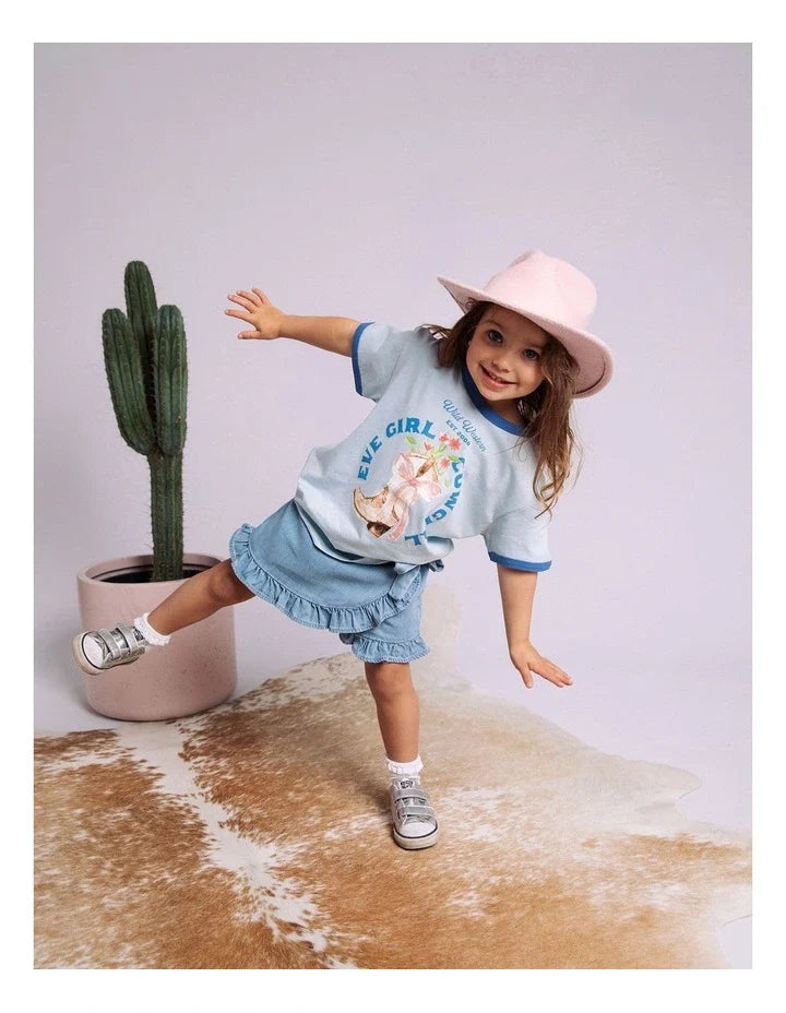 Eve Girl Rodeo Ringer Tee