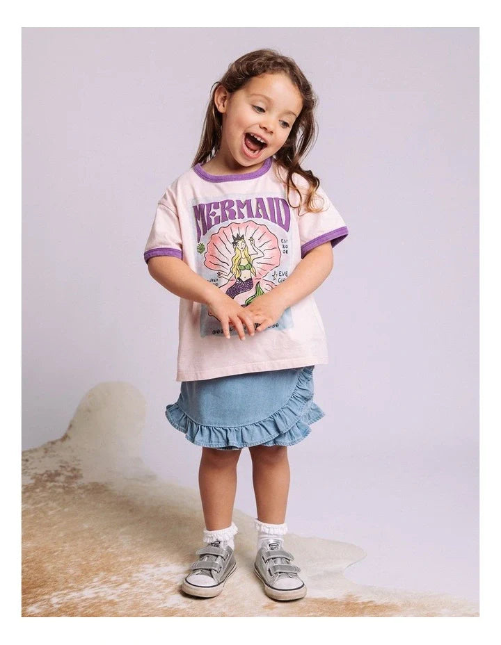 Eve Girl Mermaid Ringer Tee