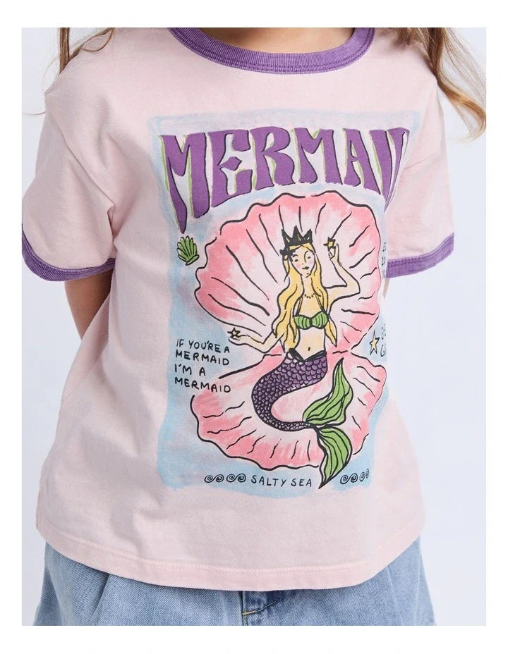 Eve Girl Mermaid Ringer Tee