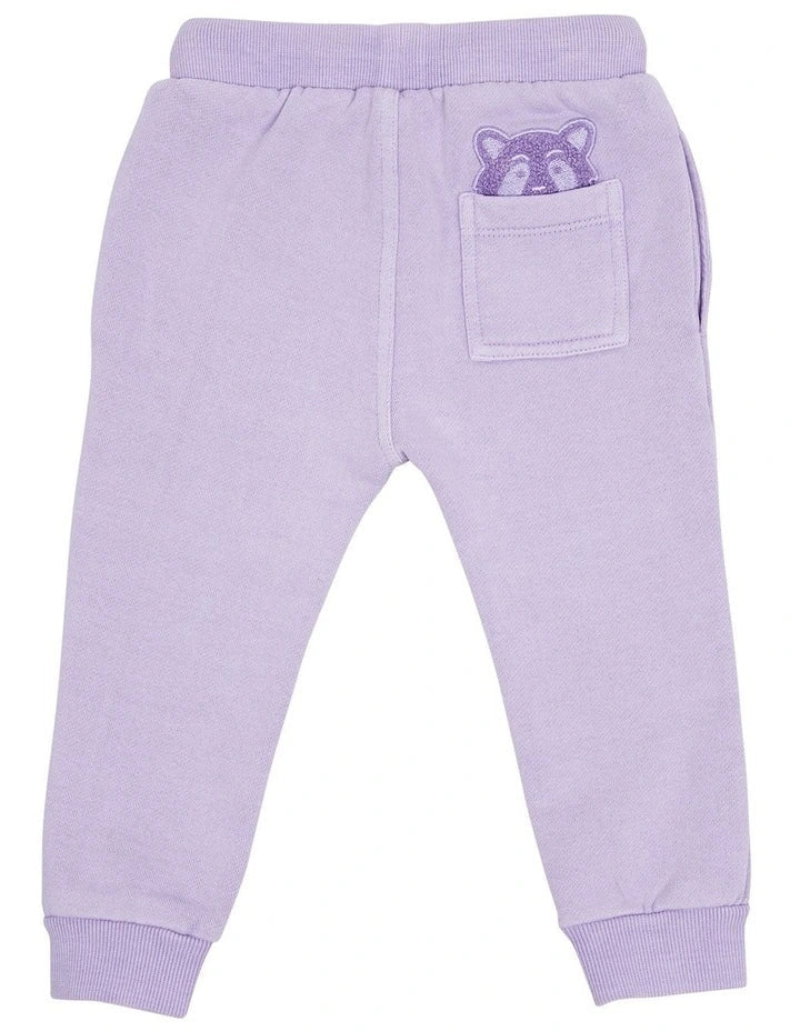 Animal Crackers Raffael Pant Purple Baby - TheSquarePeg
