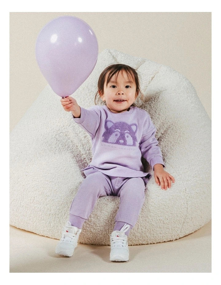 Animal Crackers Raffael Pant Purple Baby - TheSquarePeg