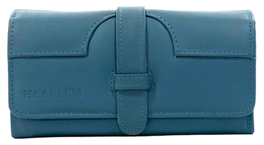 HAARLEM Womens KOZA 26807 Leather Wallet Blue