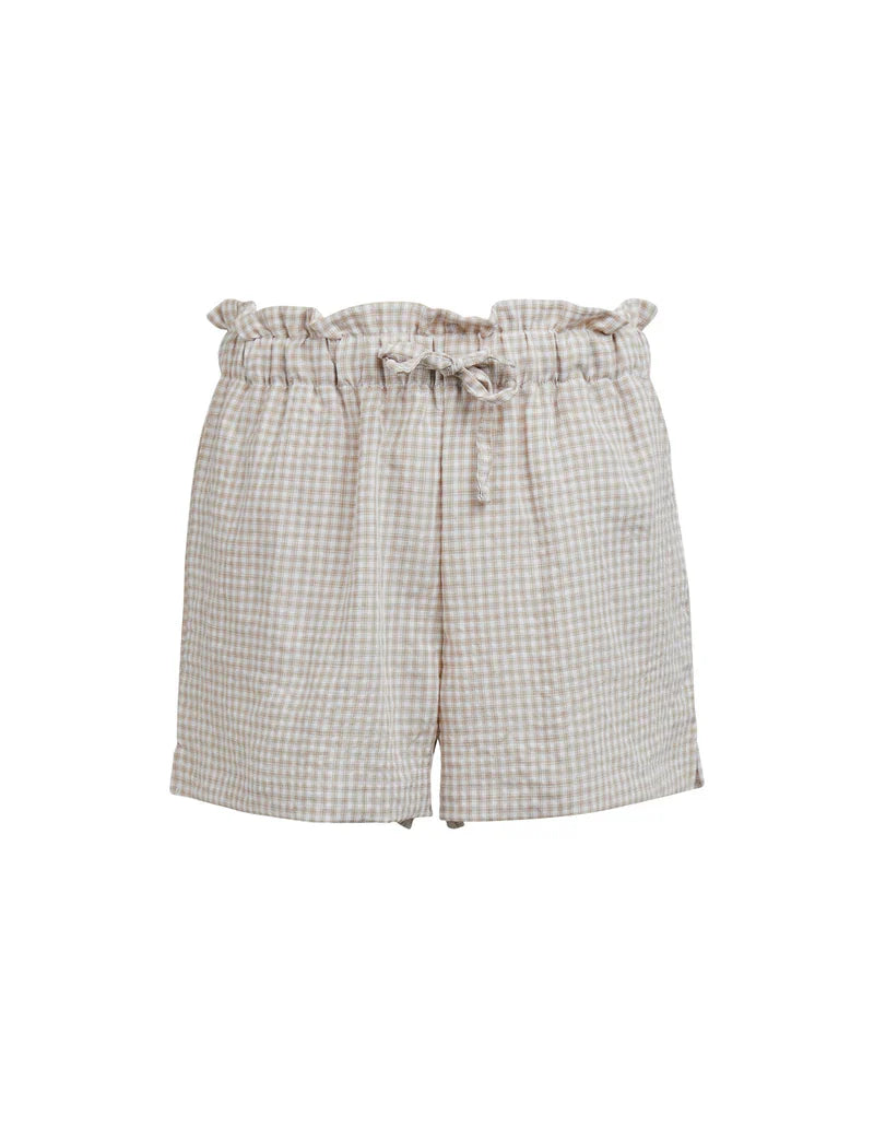 Eve Girl Sadie Check Short Tan Girls
