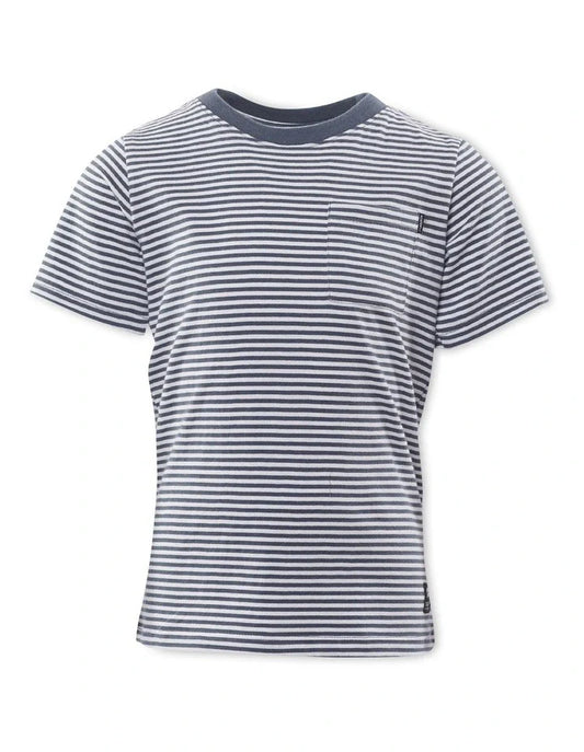 ST Goliath Pocket Stripe Tee Blue - Size 4 - TheSquarePeg