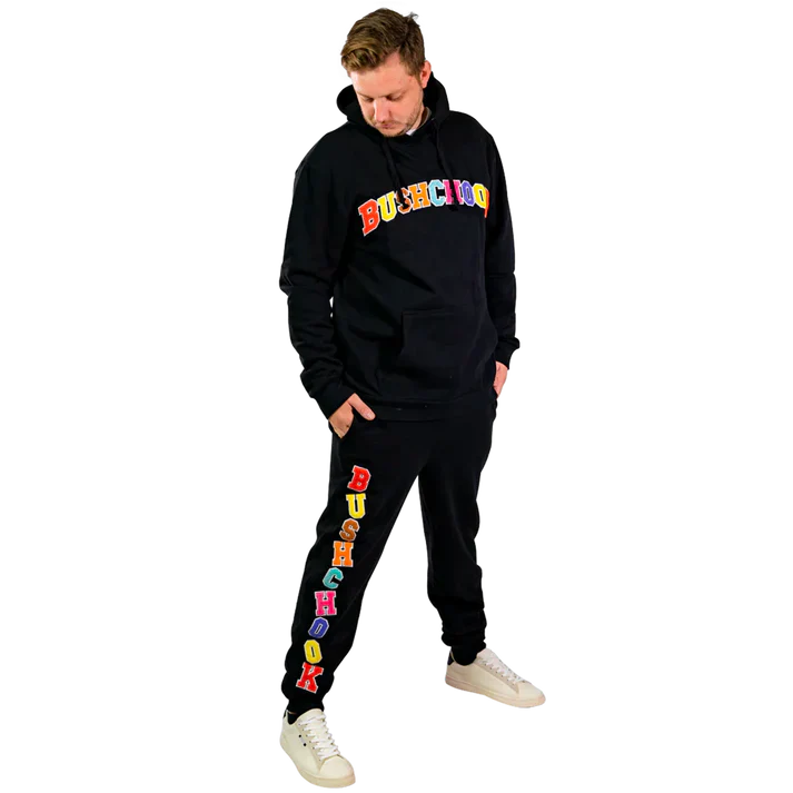 AB BC Blocked Fleece Hoody Black XL