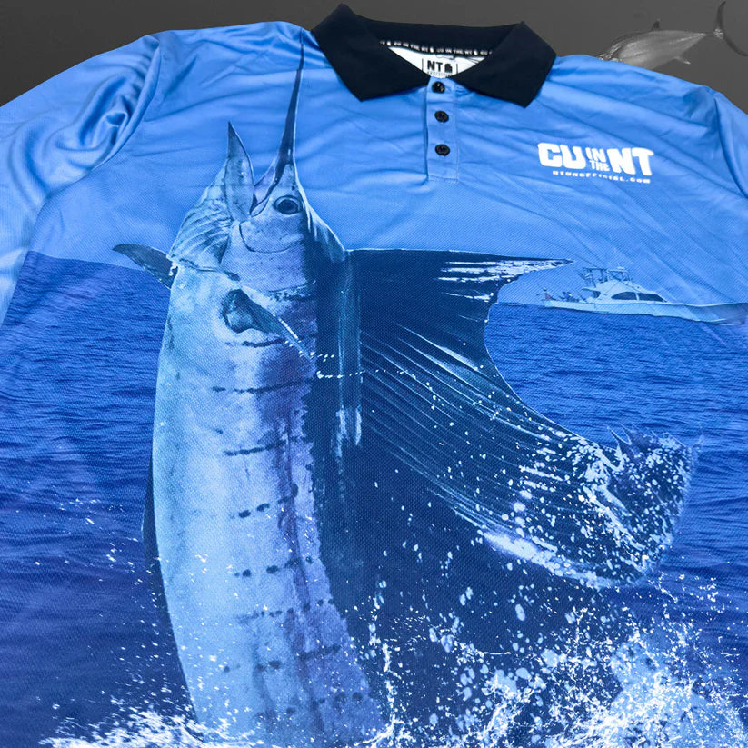 CU in the NT Blue Billfish Fishing Jersey