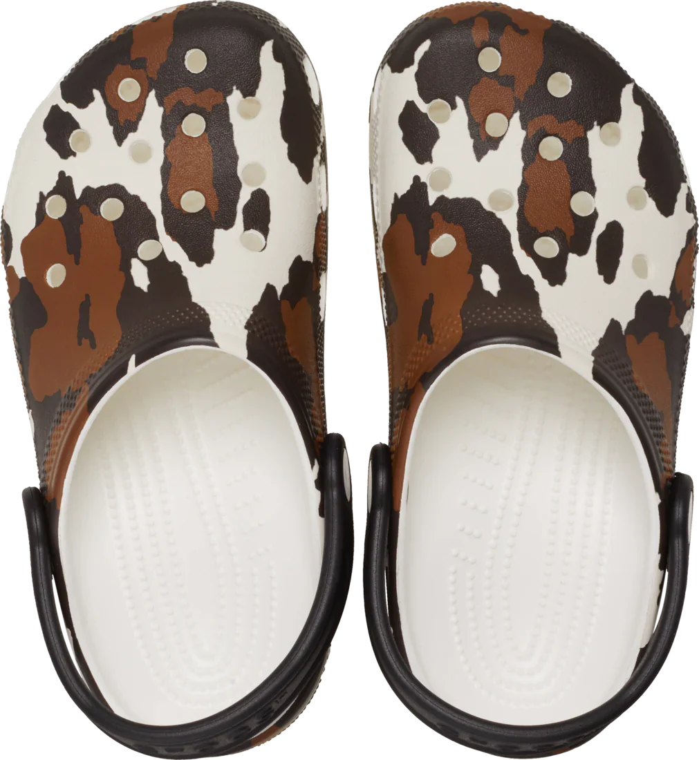 Crocs Kids Classic Cow Print Clog