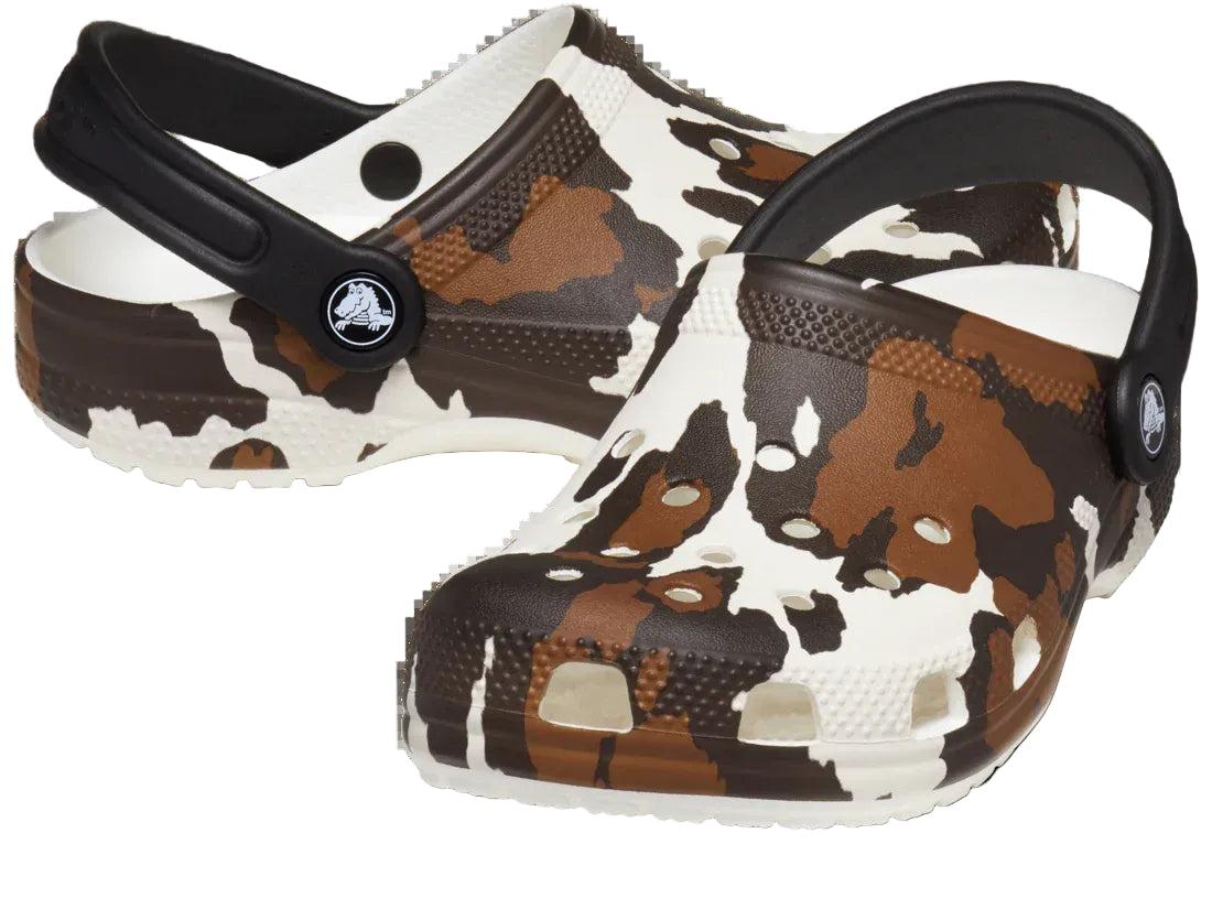 Crocs Kids Classic Cow Print Clog