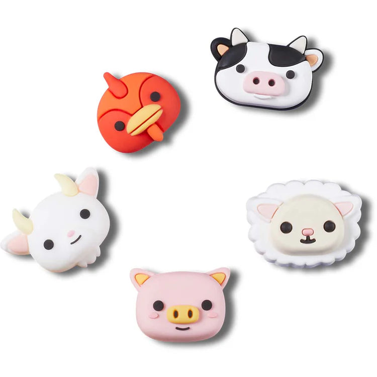 Crocs Jibbitz - 3D Farm Animal Faces