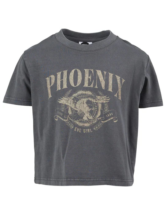 Eve Girl Phoenix S/S Tee Washed Black