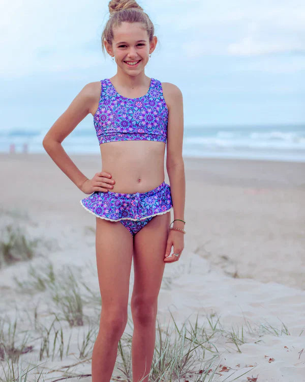 Fernleigh Avenue Girls Chloe Crop Two Piece Swimsuit - TheSquarePeg