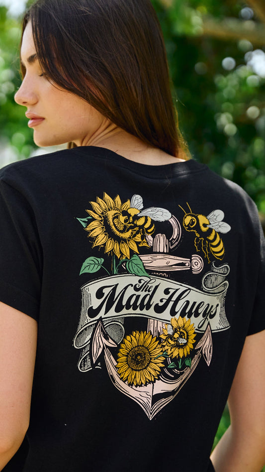 TMH BEE ANCHOR | WOMENS V NECK TEE